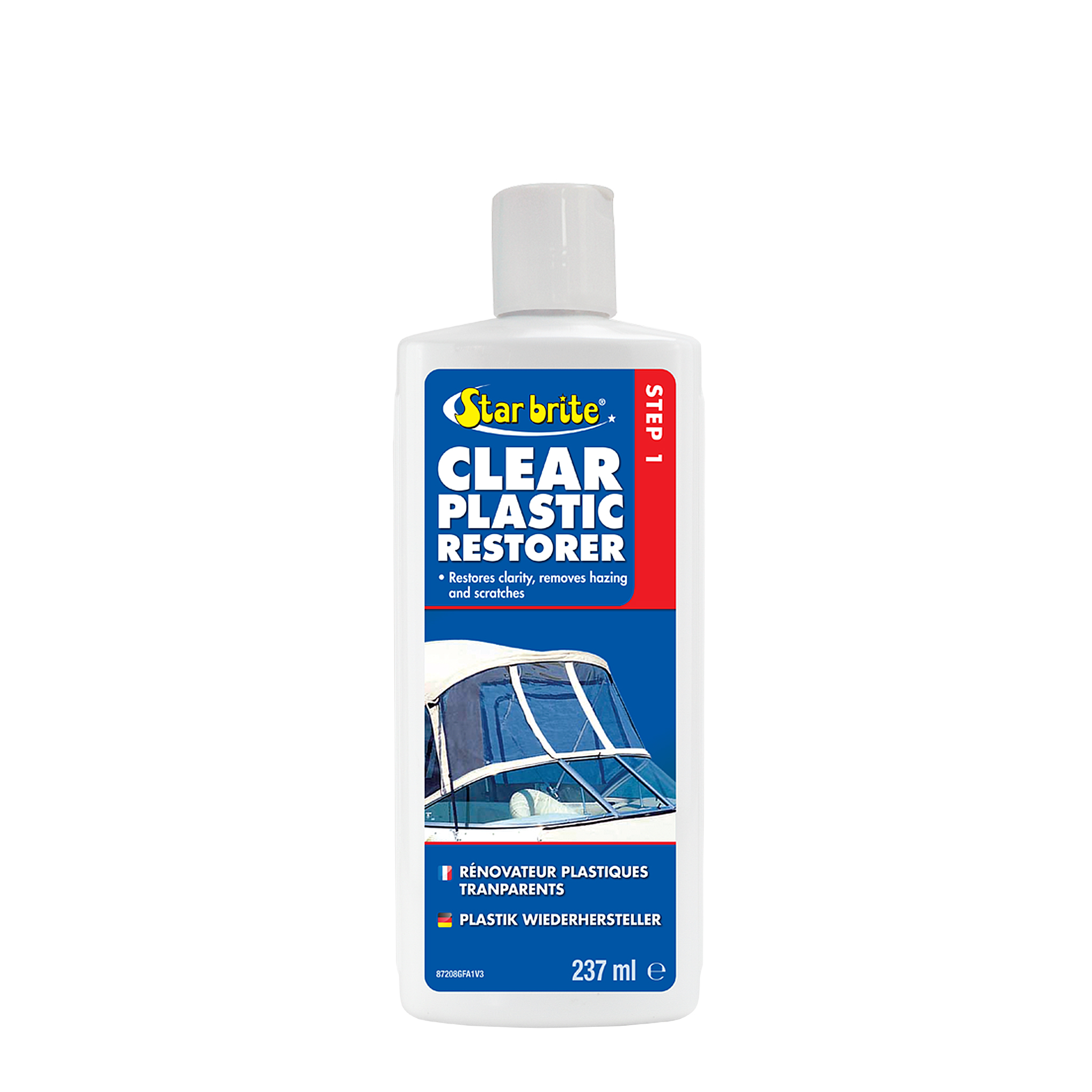Muovinkiillotusaine Star Brite Clear Plastic Restorer (Step 1), 237 ml | Alk. 16,90 €